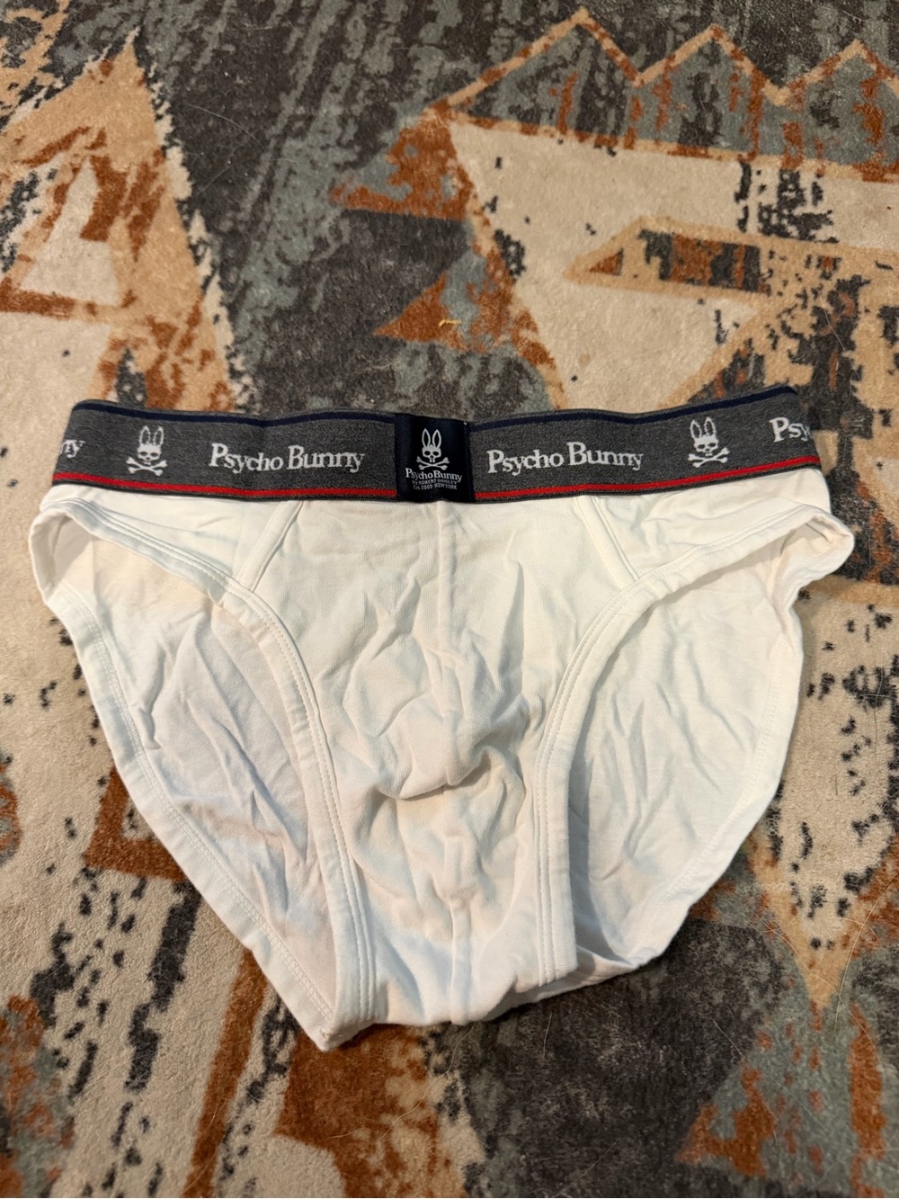 Psycho Bunny Men's White Briefs
